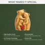 6147OUS4 3d printing effect acrylic bear christmas ornaments personalized gifts for family 6147O65TI