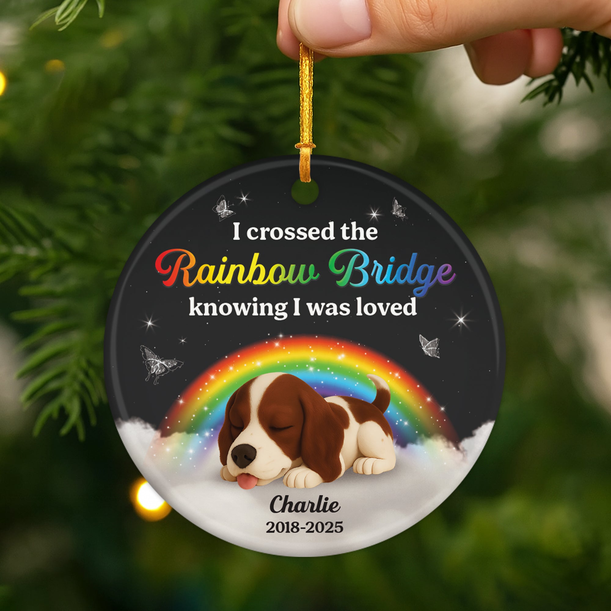 6148OUS1 ceramic dog memorial ornament rainbow bridge personalized gifts_ 6148OK6ZC2