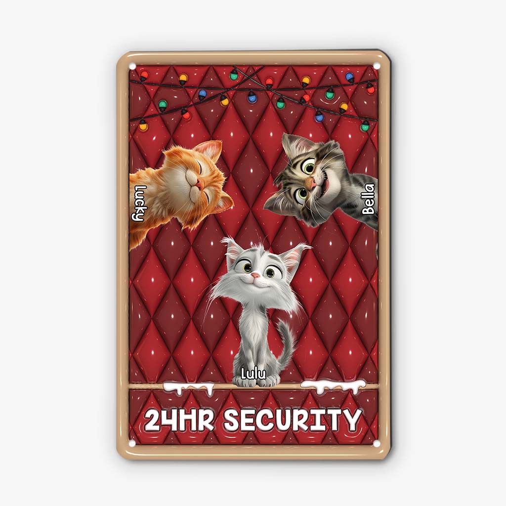 6153EUS1 3d printing effect custom metal signs christmas gifts for cat lovers 6153ETVAD