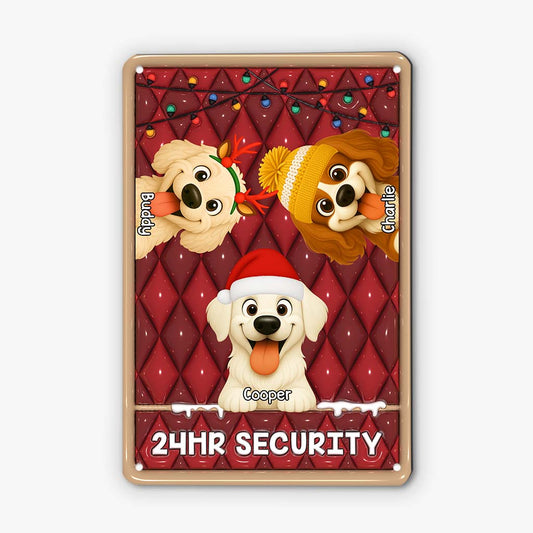 6153EUS1 3d printing effect custom metal signs christmas gifts for dog lovers 6153ETVAC