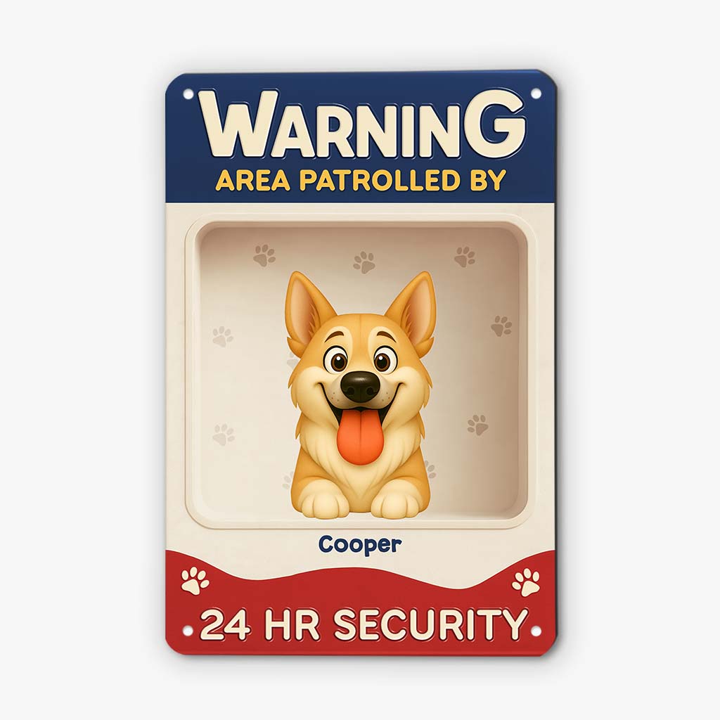 6158EUS2 metal dog warning signs_ personalized dog gifts for owners 6158E8ZZC
