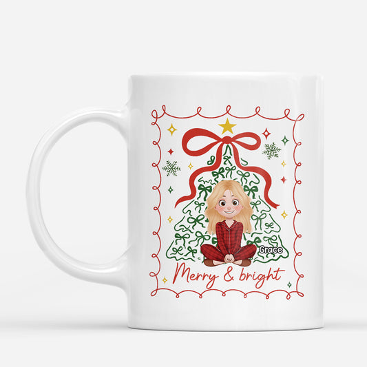 6164MUS1 merry and bright mug personalized christmas gifts for him her 6164MKP5A