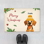6171DUS1 custom christmas gifts for dog lovers merry woofmas doormat 6171D3VTC