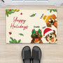6171DUS2 custom christmas gifts for dog lovers merry woofmas doormat 6171D3VTC