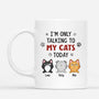 6179MUS1 im only talking to my cat today mug custom cat lover gifts 6179M3QMD
