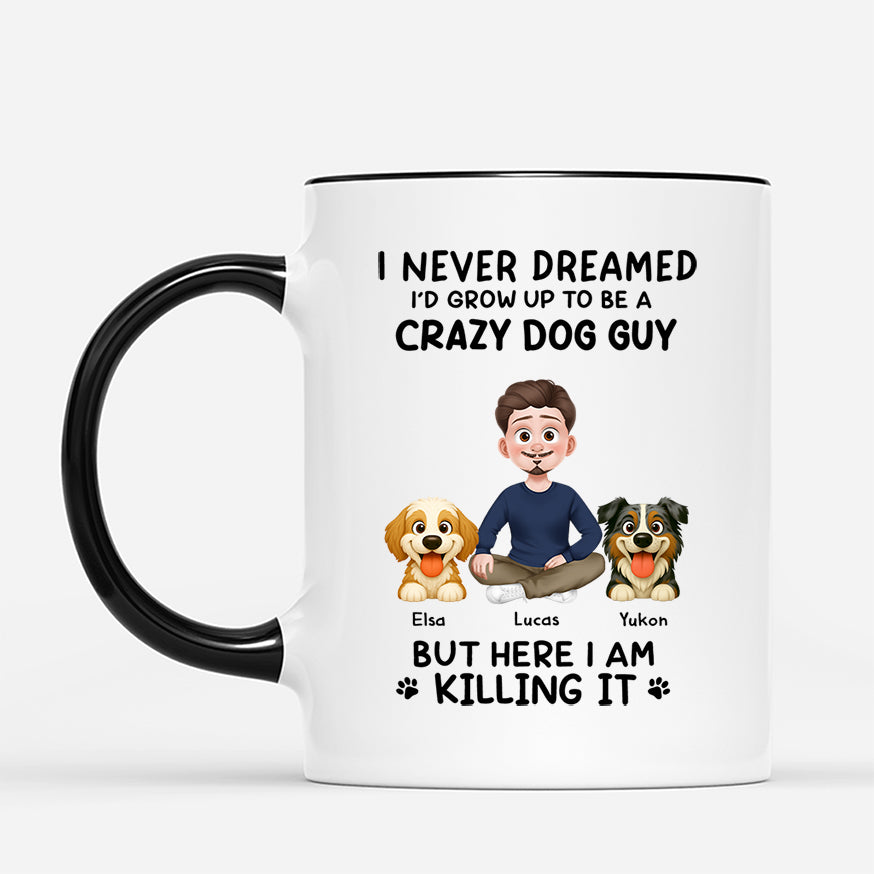 6180MUS2 funny crazy dog lady mug_ personalized dog mom gifts 6180MTQZC