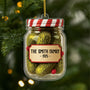 6181OUS1 3d printing effect acrylic pickle jar ornament custom family christmas gifts 6181OKHQI