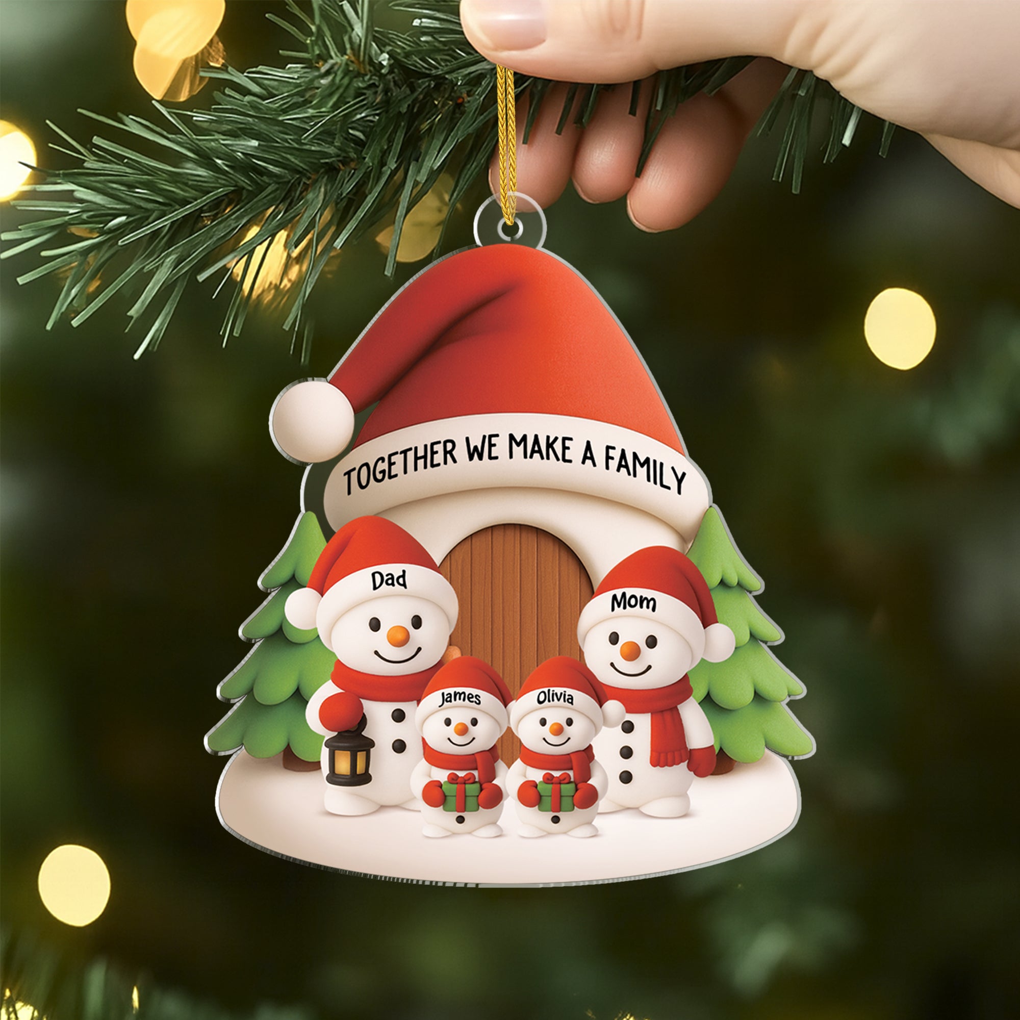 6187OUS2 3d printing effect acrylic snowman ornaments_ custom family xmas gifts 6187OKLNI