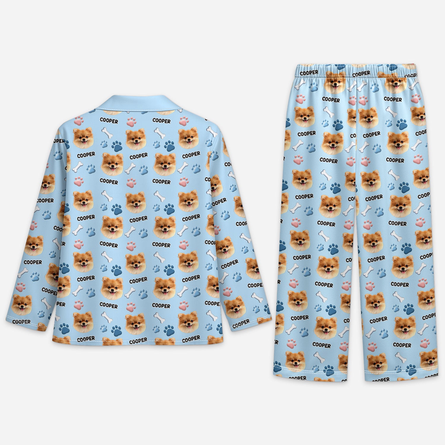 6190VUS2 3d printing effect custom pajamas with dog face dog lover gifts 6190V8XQC