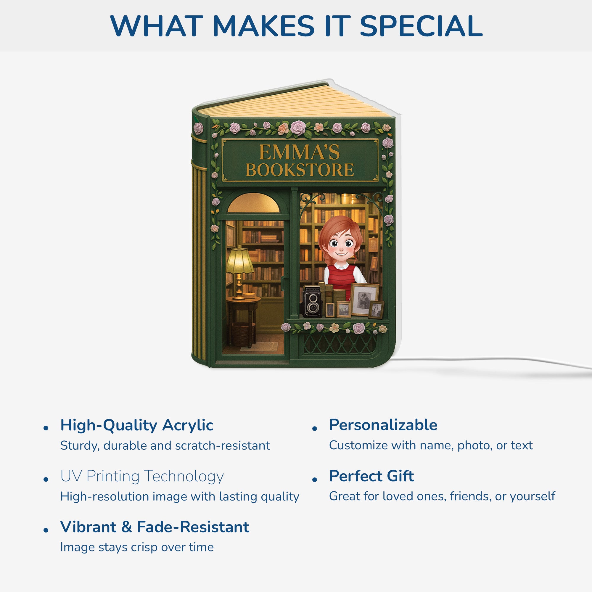 6201LUK4 personalised bookstore light box for book lovers 6201l8l5a