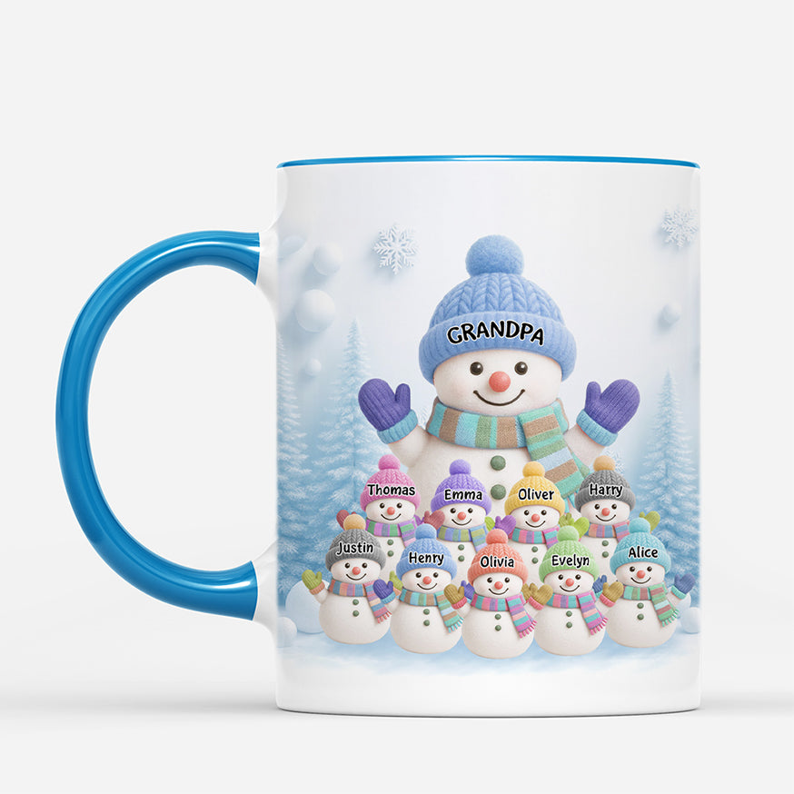 6206MUS1 snowman mugs with names personalized gifts for grandma grandpa 6206M3LAA_2