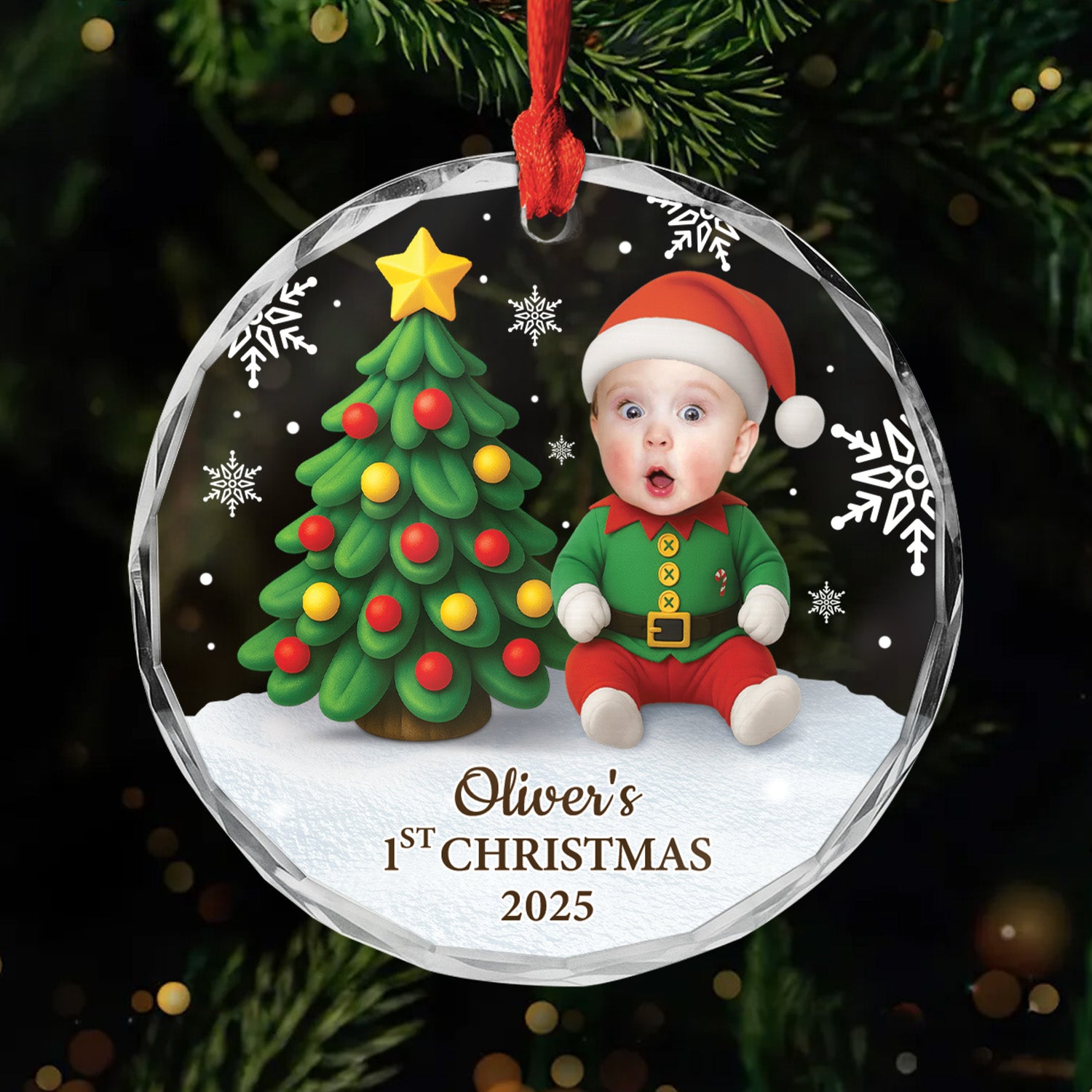 6208OUS1 glass christmas ornaments for newborns personalized photo gifts 6208OTHTK