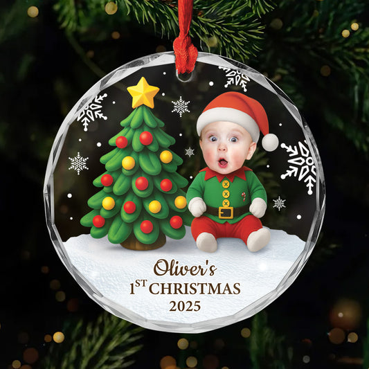 6208OUS1 glass christmas ornaments for newborns personalized photo gifts 6208OTHTK