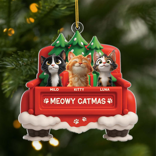 6209OUS1 acrylic christmas ornaments personalized gifts for cat lovers 6209OTVZD