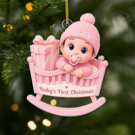 6211OUS1 personalized acrylic baby first christmas ornaments for newborns 6211O3QTK
