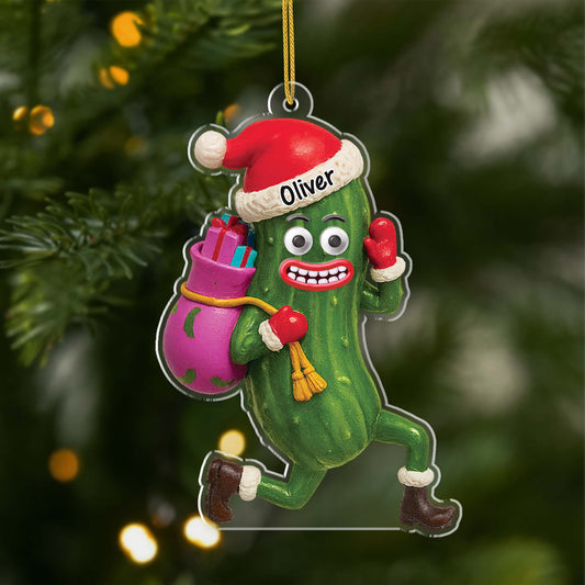 6219OUS1 3d printing effect acrylic christmas pickle ornament personalized xmas gifts 6219O6V5A_9defc11b c12d 4b4b b36d bfa3d35e64d7