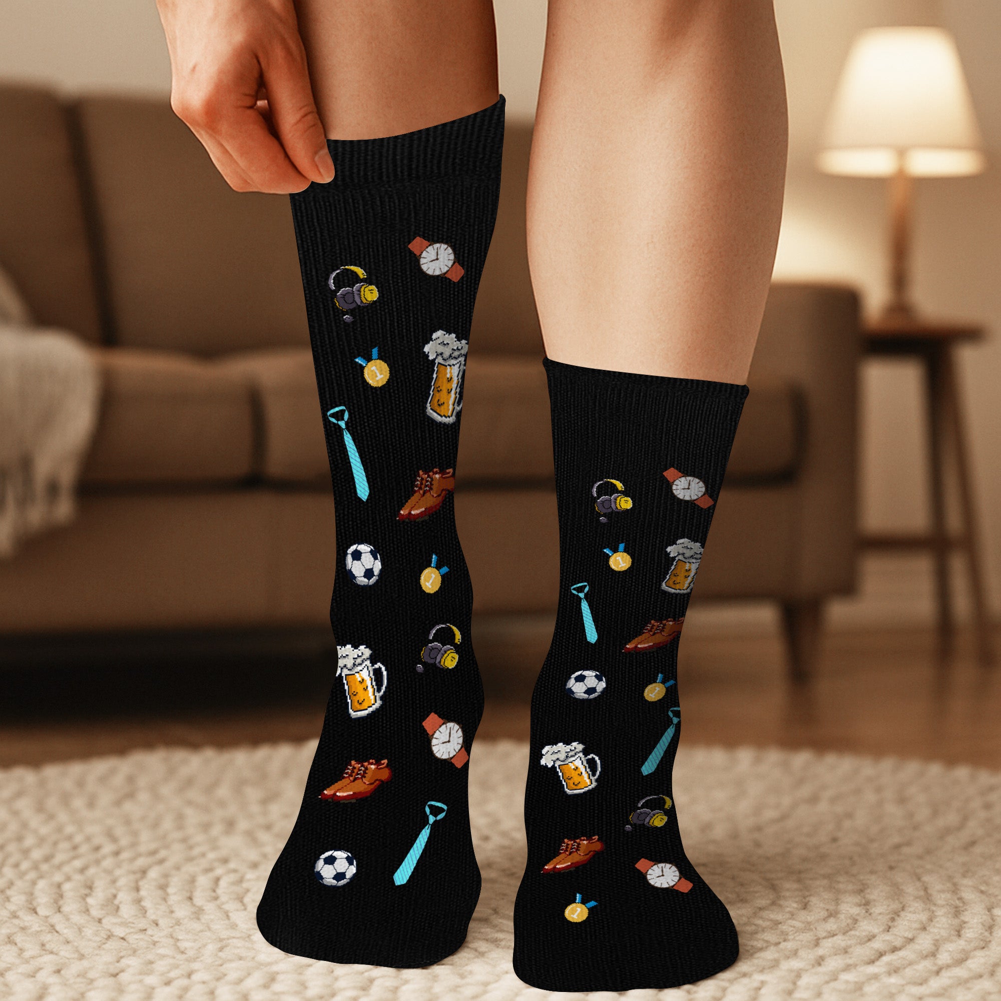 6222JU3 the man the myth the legend socks custom christmas gifts for dad grandpa 6222J6VZB