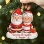 6229OUS2 3d printing effect acrylic santa claus christmas ornaments custom couple gifts 6229OTTAG