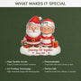 6229OUS4 3d printing effect acrylic santa claus christmas ornaments custom couple gifts 6229OTTAG