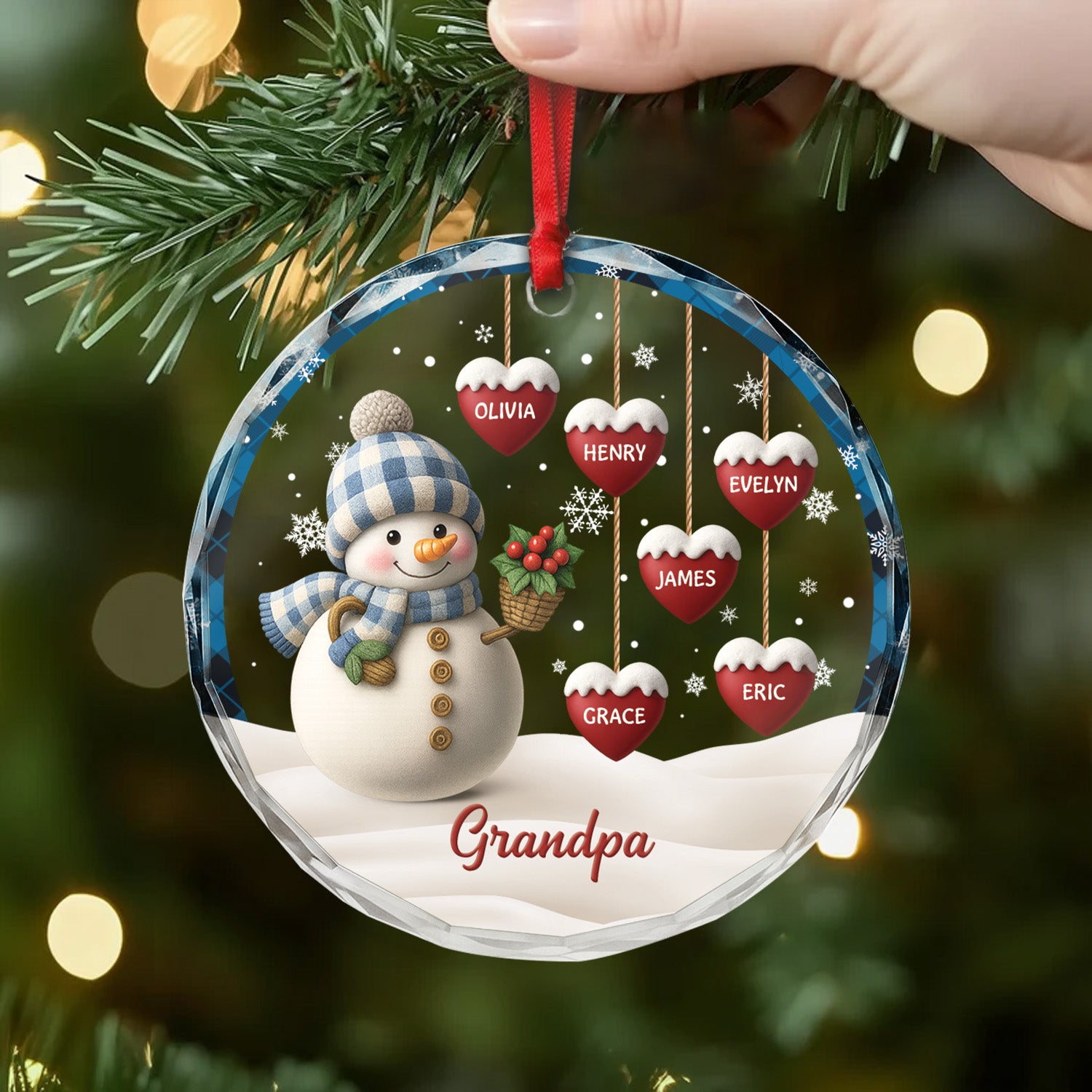6235OUS2 3d printing effect glass snowman christmas ornaments_ custom gifts for grandparents 6235O8QNA