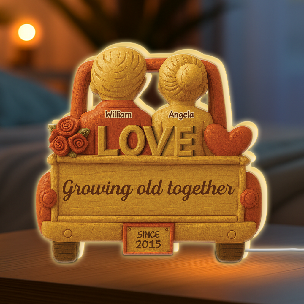 6237LUS2 god bless the broken road light box custom gifts for couples 6237lthng