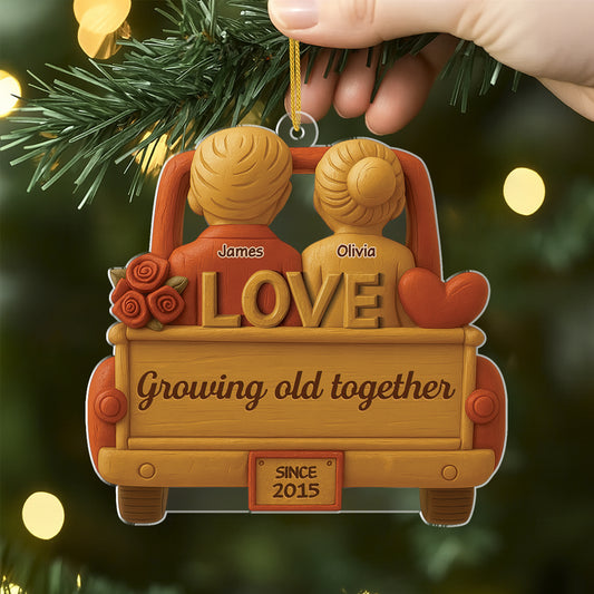 6237OUS2 acrylic god bless the broken road_ ornament custom couple gifts 6237OTHNG