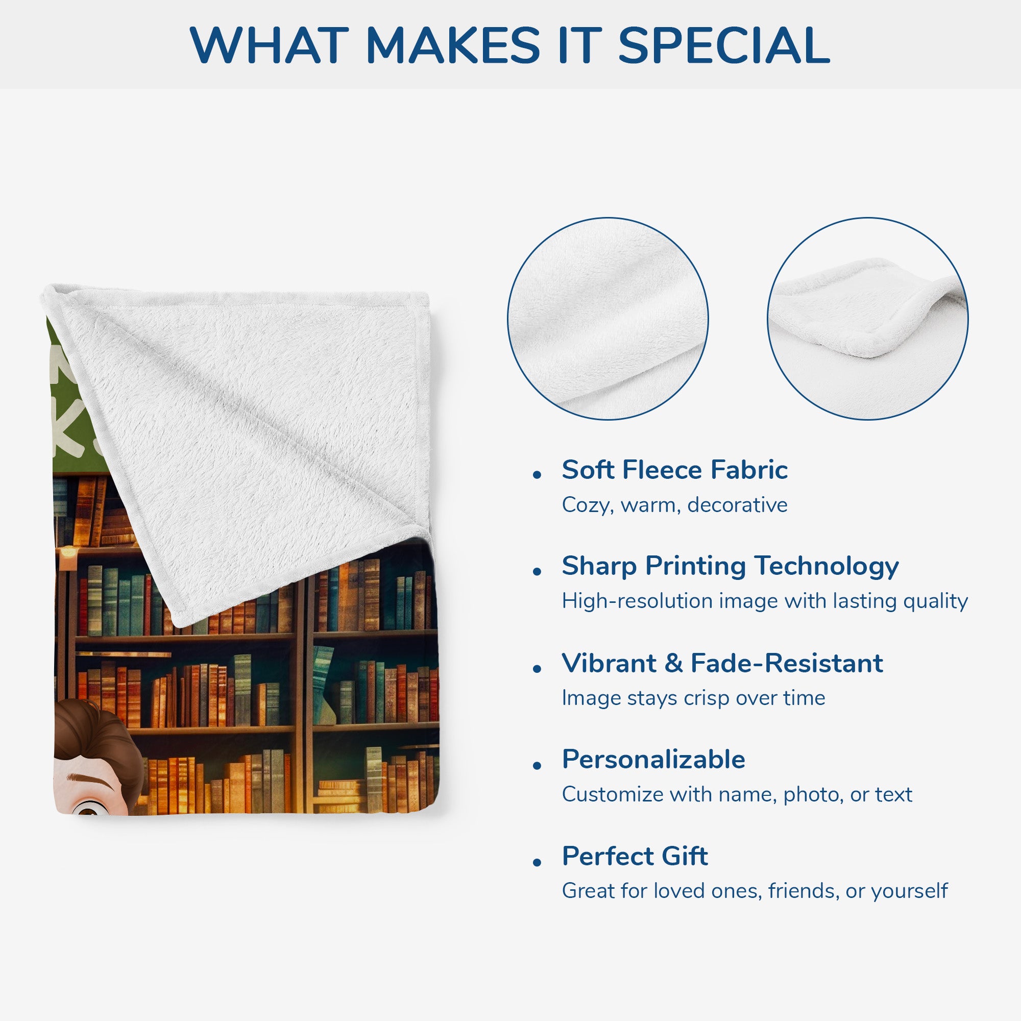 6239BUS4 funny book lover blanket personalized gifts for cat lovers 6239B8LZD