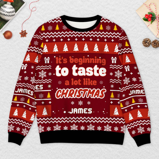 6240WUS2 personalized ugly christmas sweater funny gifts for pizza lovers 6240W