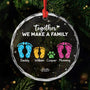 6243OUS1 glass together we make a family ornament custom christmas gifts 6243O8QQI
