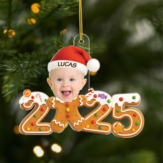 6246OUS1 3d printing effect acrylic photo xmas ornaments personalized gifts for kids 6246O8VAK