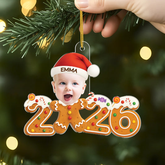 6246OUS2 3d printing effect acrylic photo xmas ornaments personalized gifts for kids 6246O8VAK