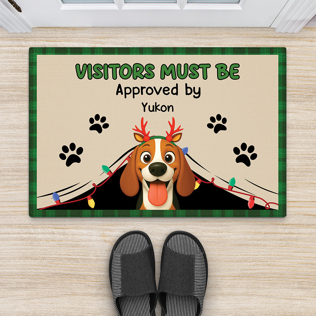 6248DUS1 personalized christmas doormat funny gifts for dog lovers 6248DKLNC_2