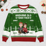6249WUS2 growing old together ugly christmas sweater custom gifts for couples 6249WKLNG