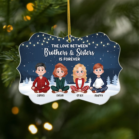 6253OUS1 custom acrylic ornaments christmas gifts for brother and sister 6253O