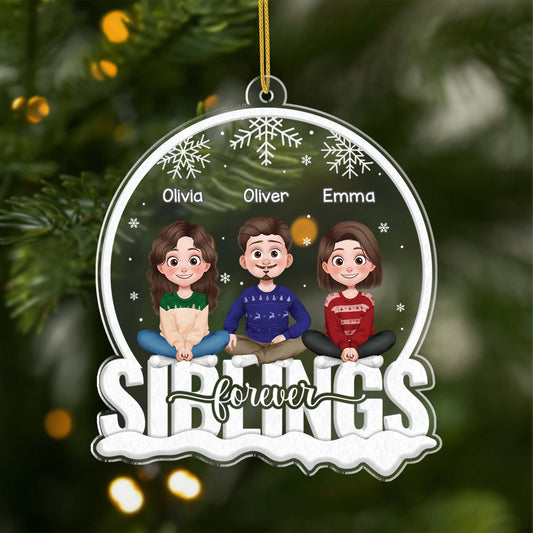 6255OUS1 custom acrylic christmas ornaments gifts for siblings friends family 6255O3MME