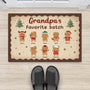6268DUS2 personalized christmas doormat grandmas favorite batch 6268DKTZA