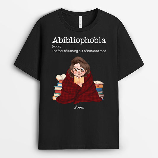 6273AUS1 personalized abibliophobia shirt funny gifts for book lovers 6273A8VZA