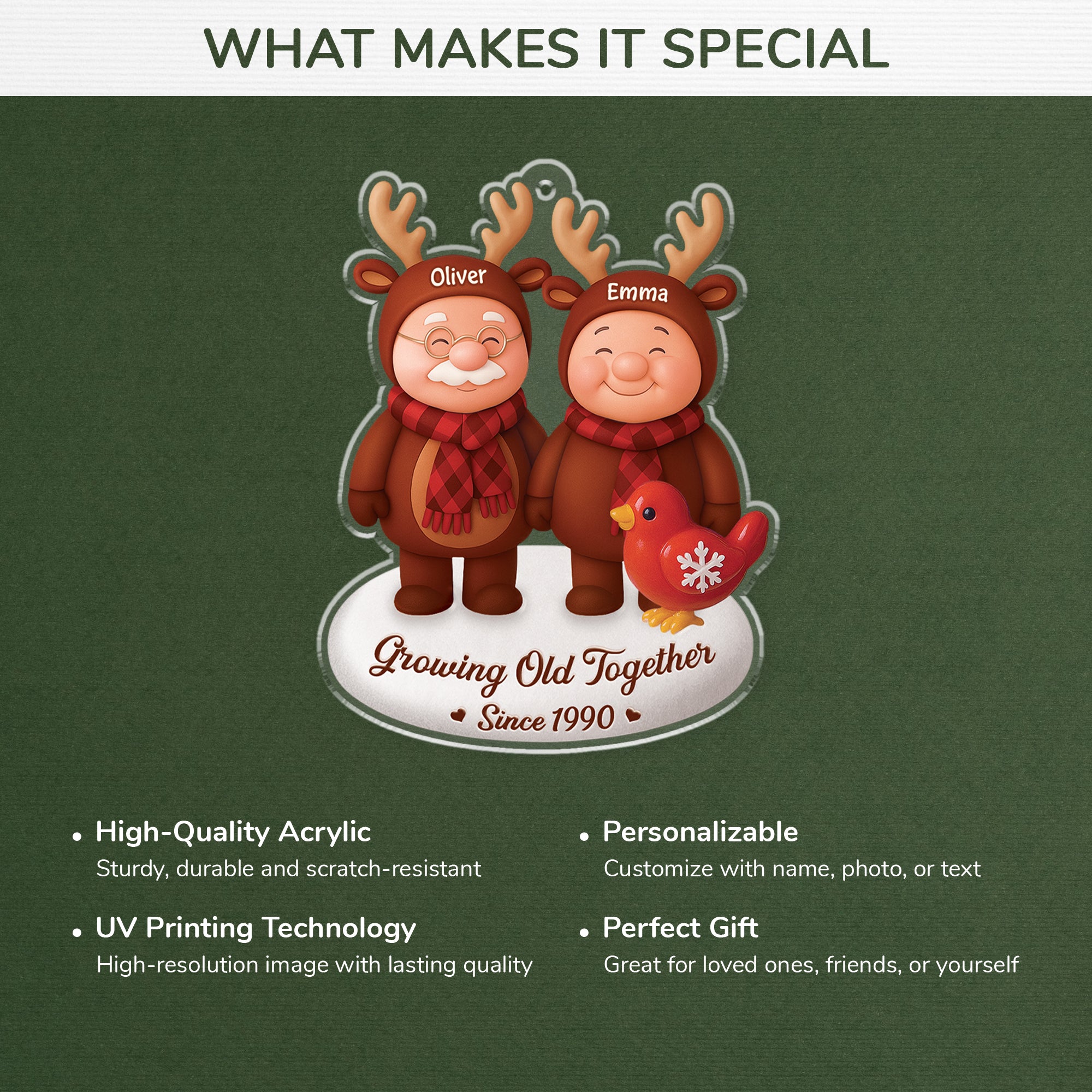 6277OUS4 3d printing effect acrylic reindeer ornaments_ custom christmas gifts for couples 6277OKLZG