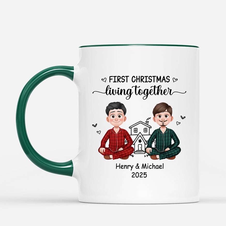6278MUS2 first christmas living together mug personalized gifts for couples 6278M3VCG