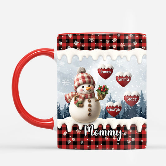 6293MUS2 snowman christmas mugs personalized gifts for grandma grandpa 6293MTTTA