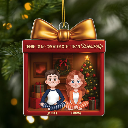 6294OUS1 3d printing effect custom acrylic xmas ornaments there is no greater gift than friendship_ 6294O