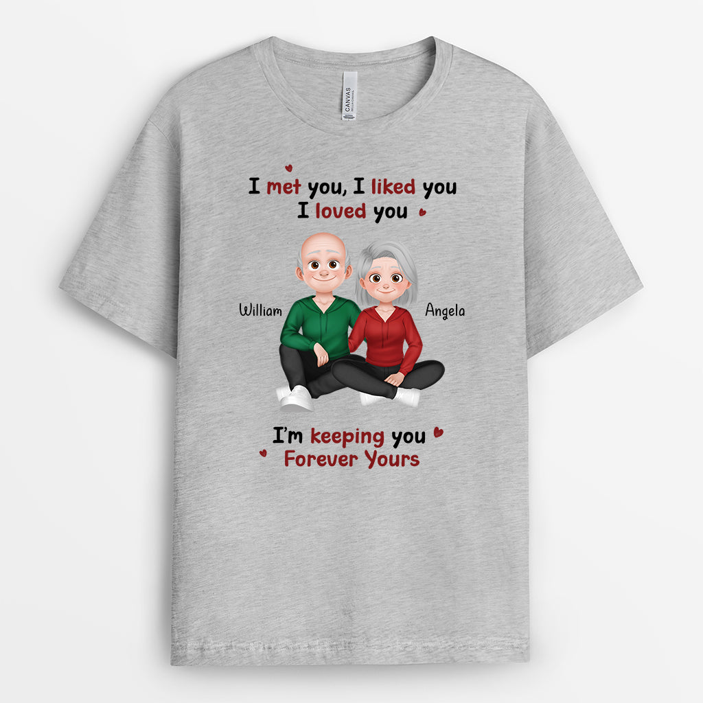 6297AUS2 i met you i liked you i loved you shirt custom gifts for couples 6297A8QQG