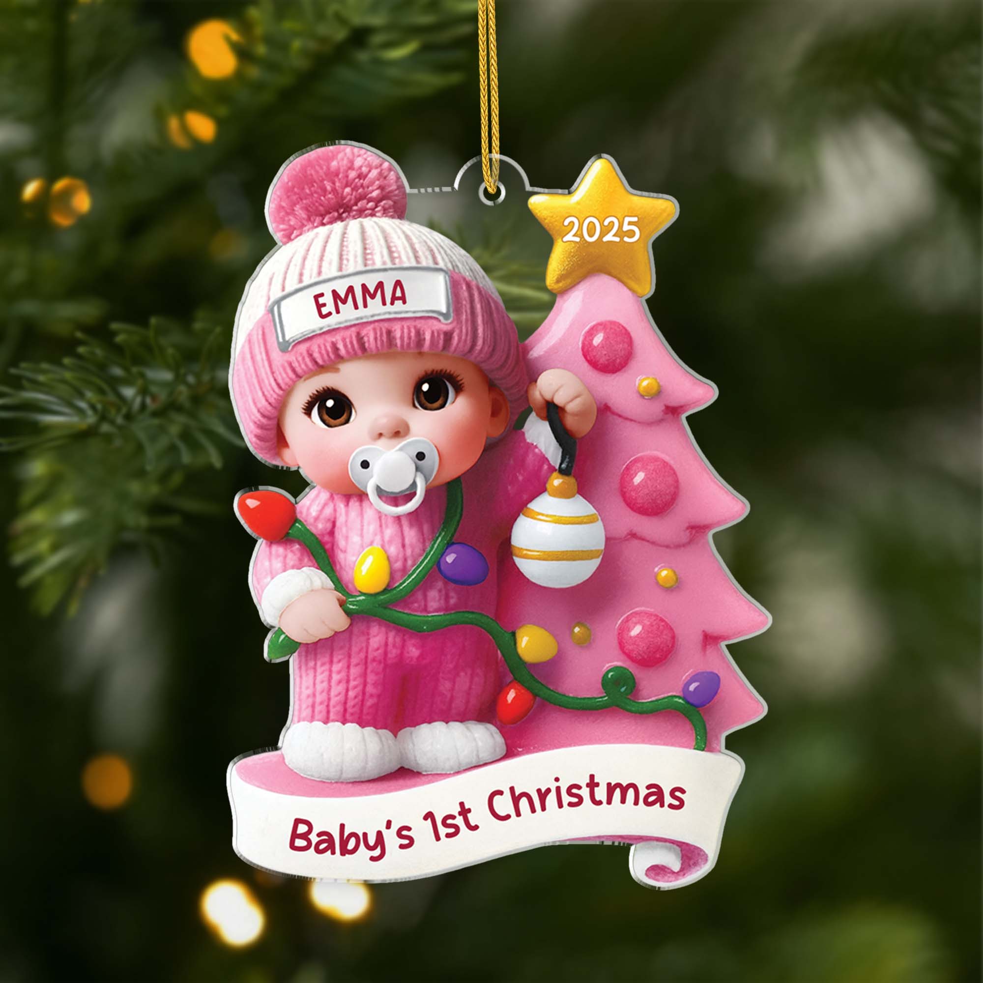 6303OUS1 custom acrylic ornaments for newborns babys 1st christmas gifts 6303O8T5K