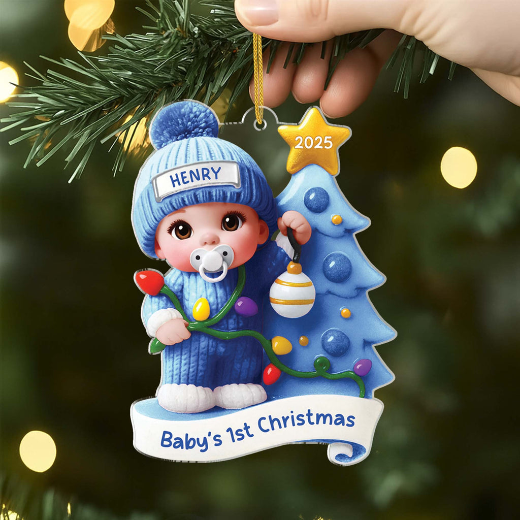 6303OUS2 custom acrylic ornaments for newborns babys 1st christmas gifts 6303O8T5K
