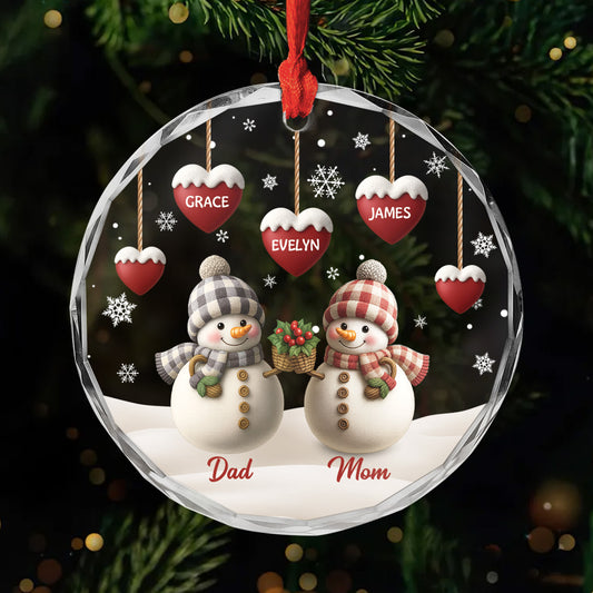 6309OUS1 glass snowman christmas ornaments personalized gifts for family 6309O8T5I