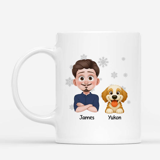 6326MUS2 furry christmas mug personalized xmas gifts for dog lovers 6326M6UNC
