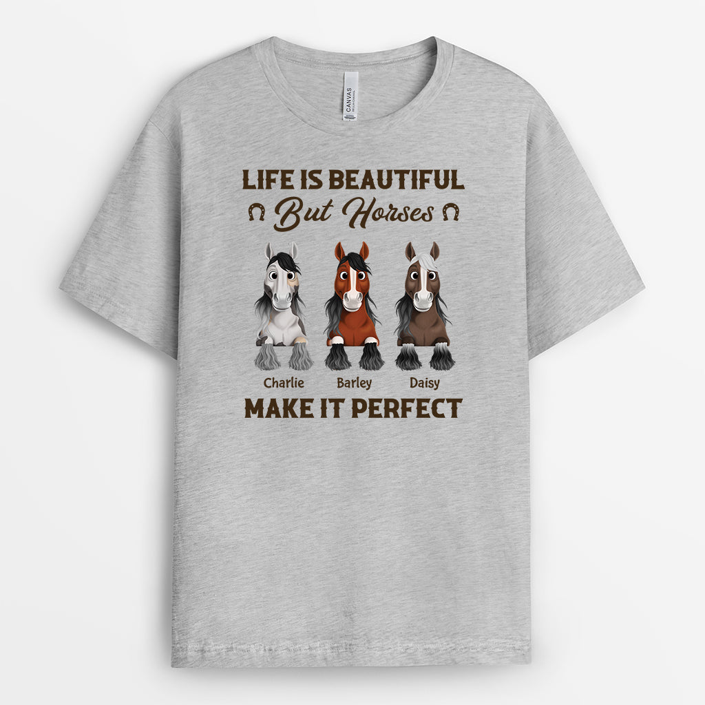 6328AUS2 life is good but horses make it better_ shirt custom horse gifts 6328A6VTU