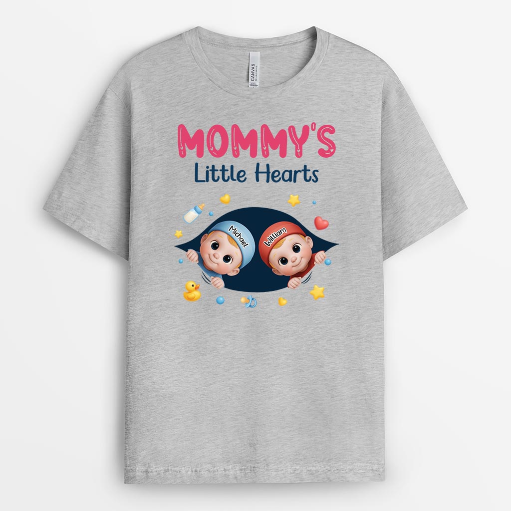 6330AUS1 mommys little heart shirt personalized gifts for mom to be 6330A6LWA_2