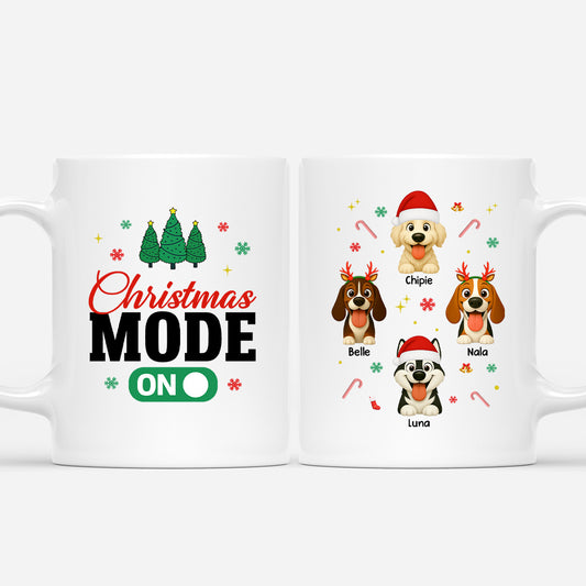 6332MUS1 christmas mode on mug with dog custom gifts for dog lovers 6332M6YCC
