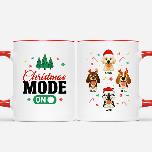 6332MUS2 christmas mode on mug with dog custom gifts for dog lovers 6332M6YCC